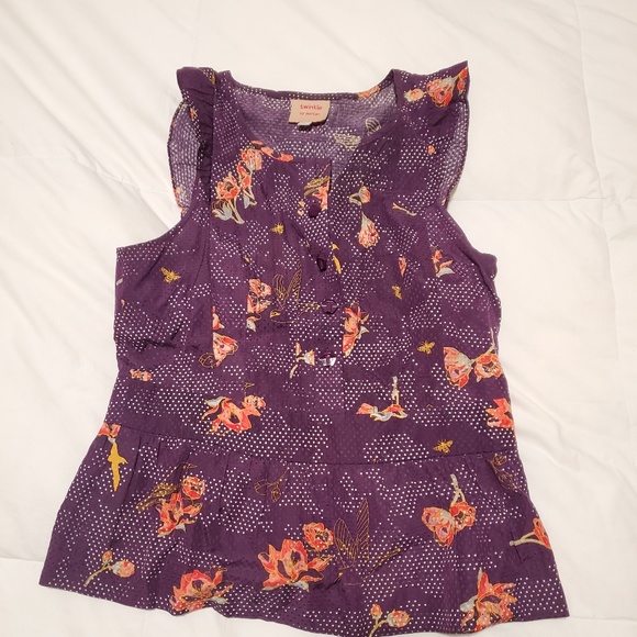 SUPER Cute sleeveless peplum blouse - Picture 1 of 4